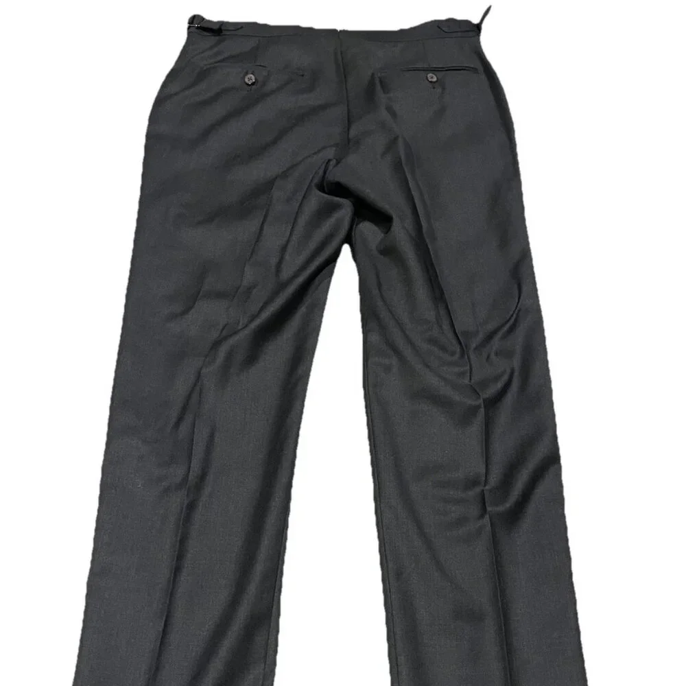 Suitsupply Men's Brescia Dark Grey Wool Dress Pants Trousers 30x30 - Picture 2 of 5